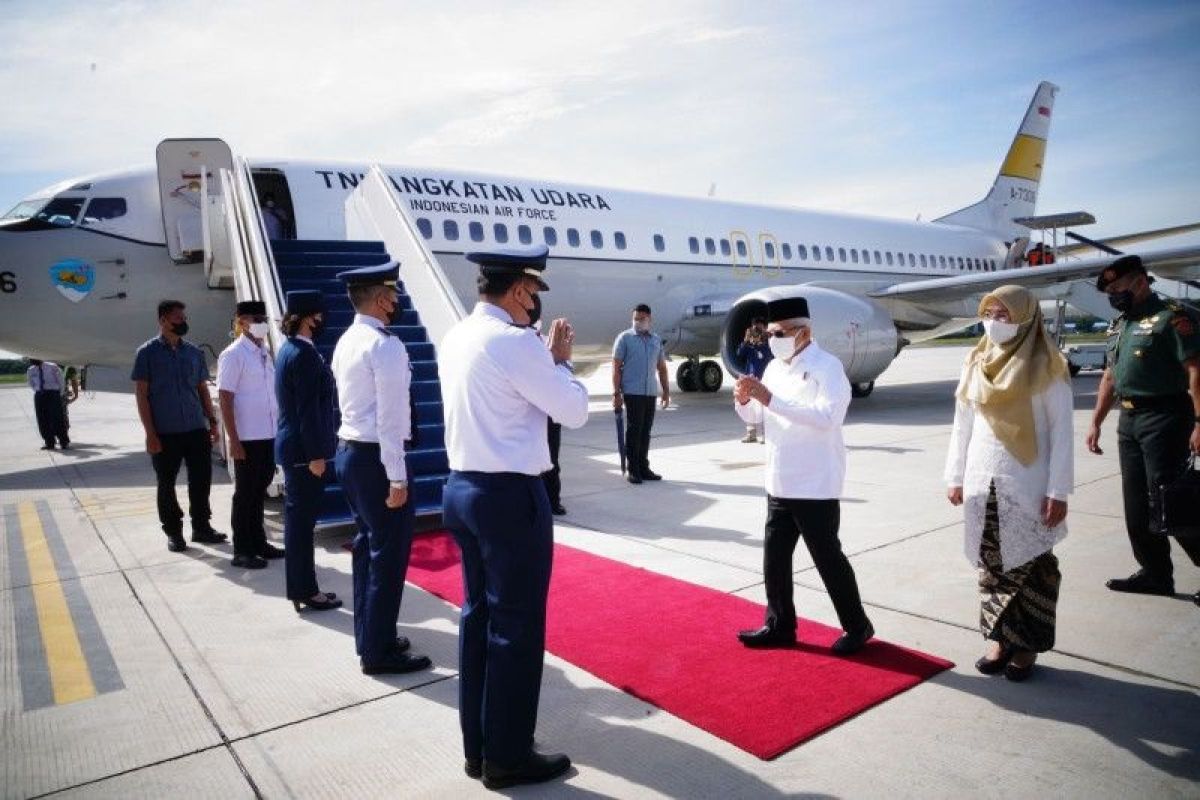 Wapres Ma'ruf Amin berkunjung ke Yogyakarta hadiri peringatan Hari Santri