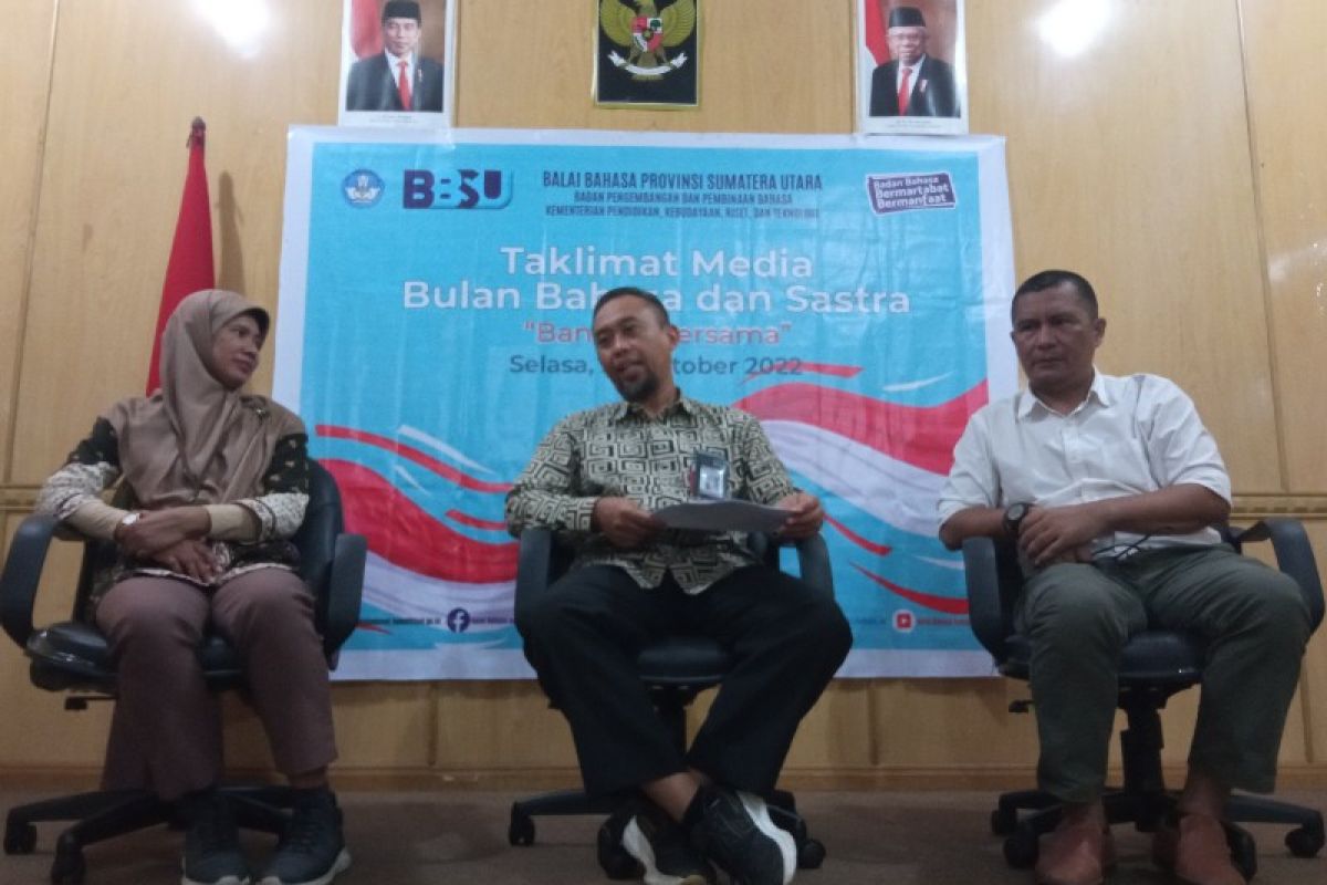 Balai Bahasa Sumut gelar sejumlah kegiatan meriahkan Bulan Bahasa dan Sastra 2022