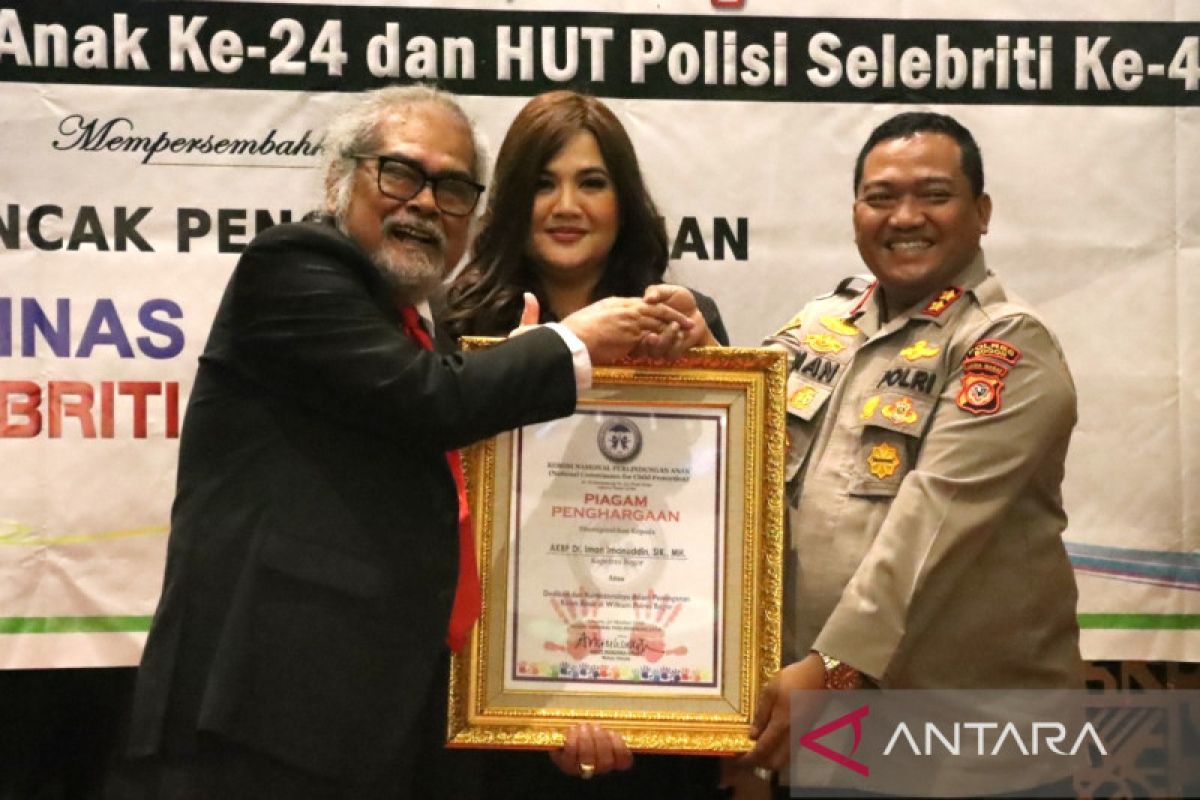 Komnas PA beri penghargaan Polres Bogor ungkap kasus Ayah Sejuta Anak
