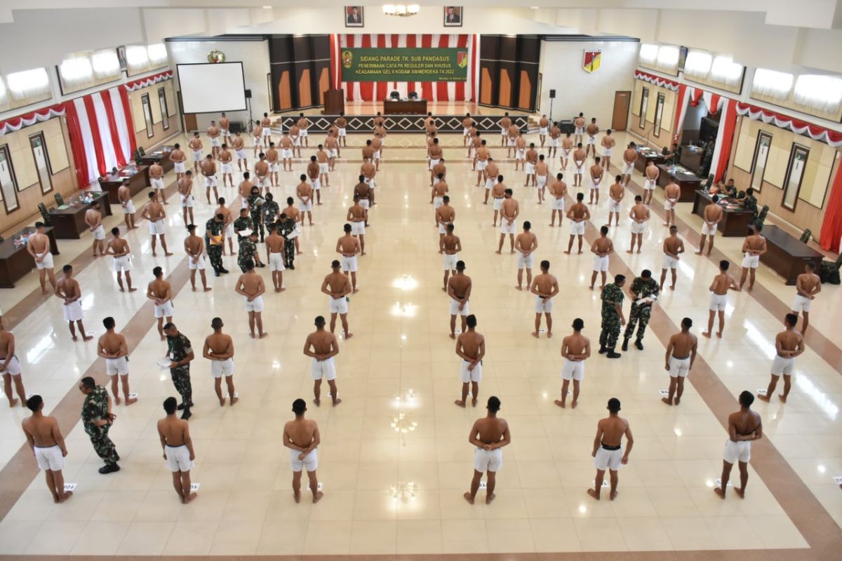 Sebanyak 944 pemuda ikuti seleksi Calon Tamtama di Kodam XIII/Merdeka