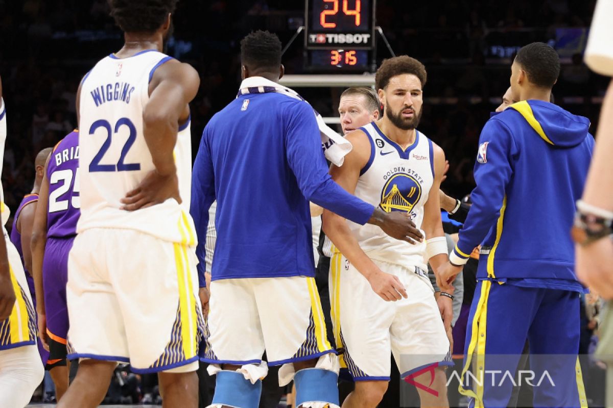 NBA: Klay Thompson diusir ketika Warriors dikalahkan Suns 105-134