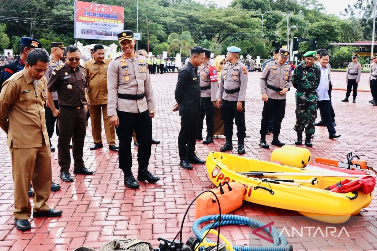 Polres Nagan Raya gelar apel kesiapsiagaan bencana