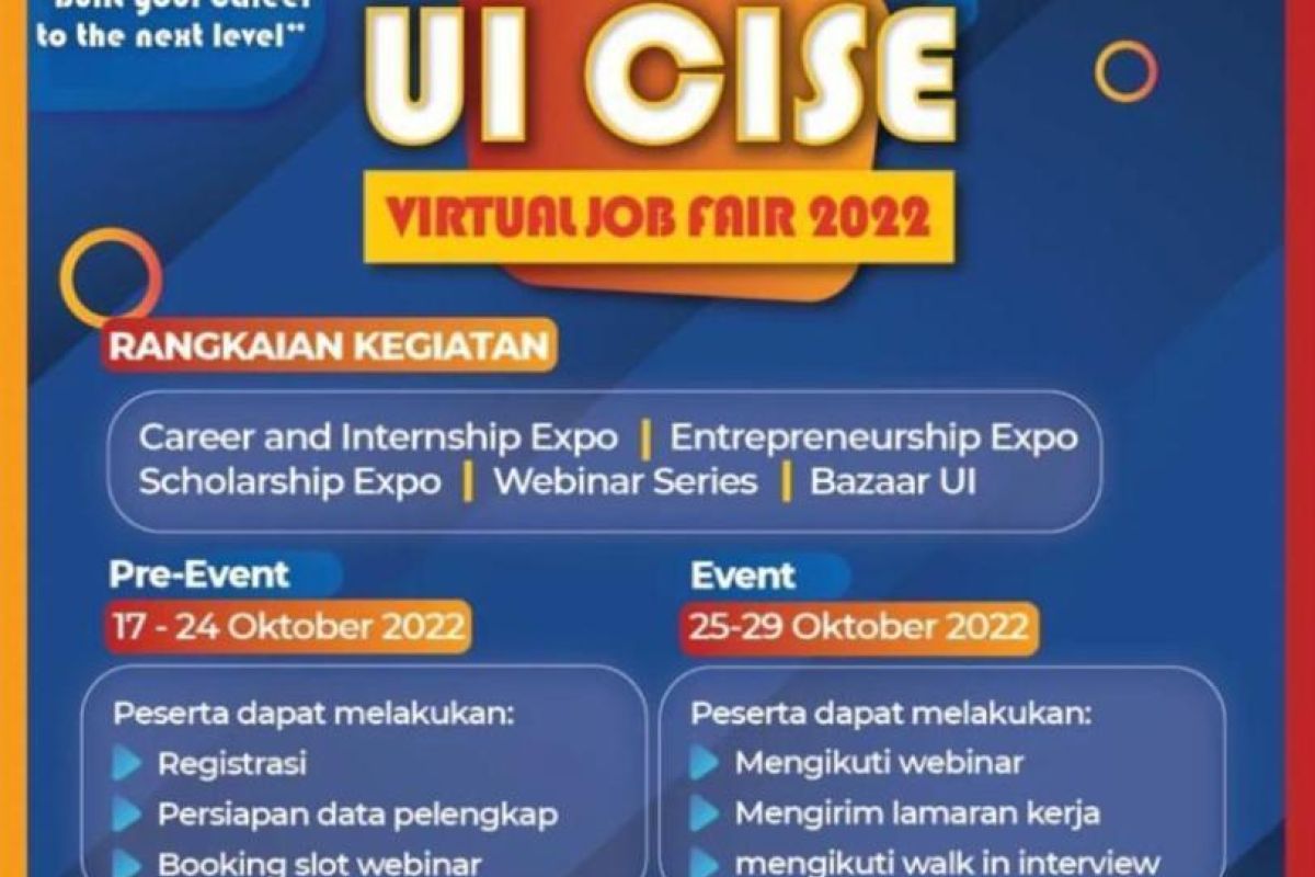 UI CISE Virtual Expo 2022 tawarkan peluang karir di perusahaan
