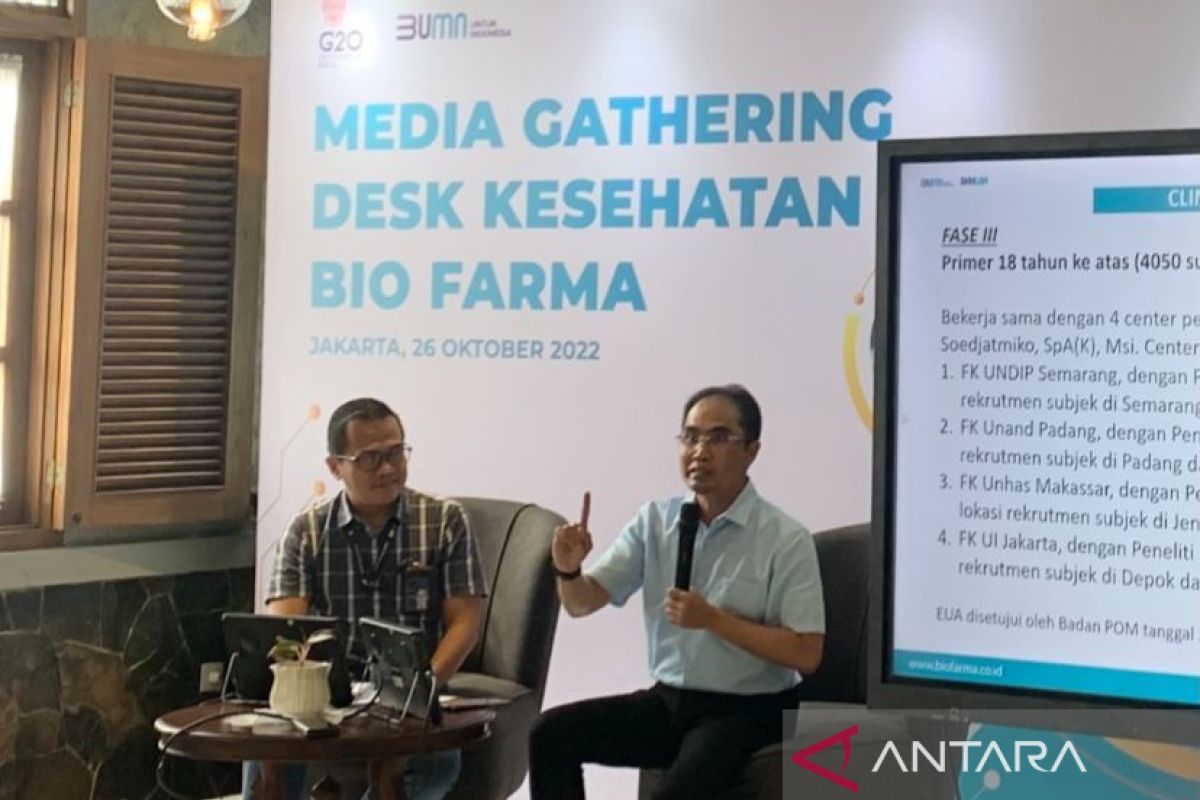 Bio Farma: Vaksin IndoVac aman dan efektif berdasarkan uji klinis