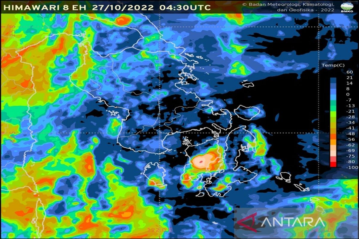 BMKG: Hujan lebat berpotensi terjadi sejumlah wilayah