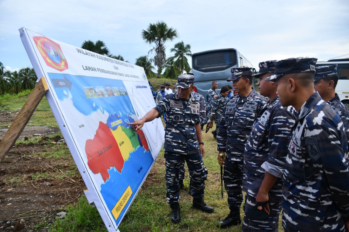 Lahan pembangunan Lanal Kwandang Gorontalo Utara ditinjau Danlantamal