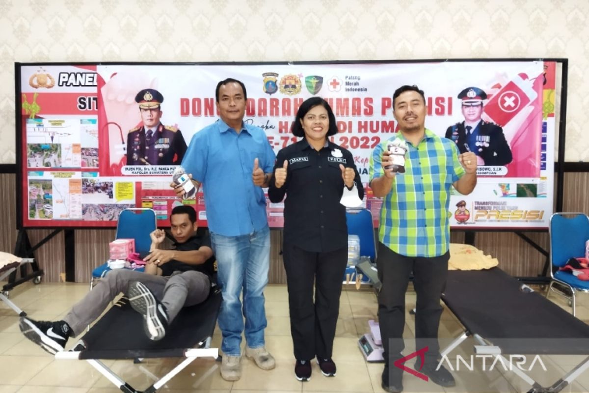 Polres Padang Sidempuan gelar donor darah