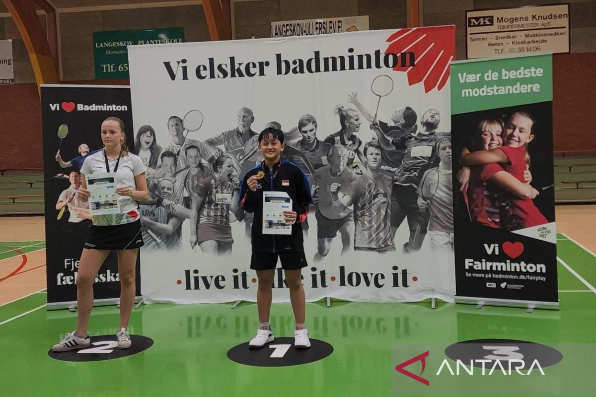 Cantika atlet badminton IGBA IndiHome juarai U17 Denmark