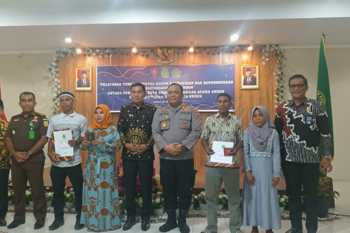 51 pasangan suami-istri difasilitasi Pemkot Ambon untuk sidang isbat nikah massal