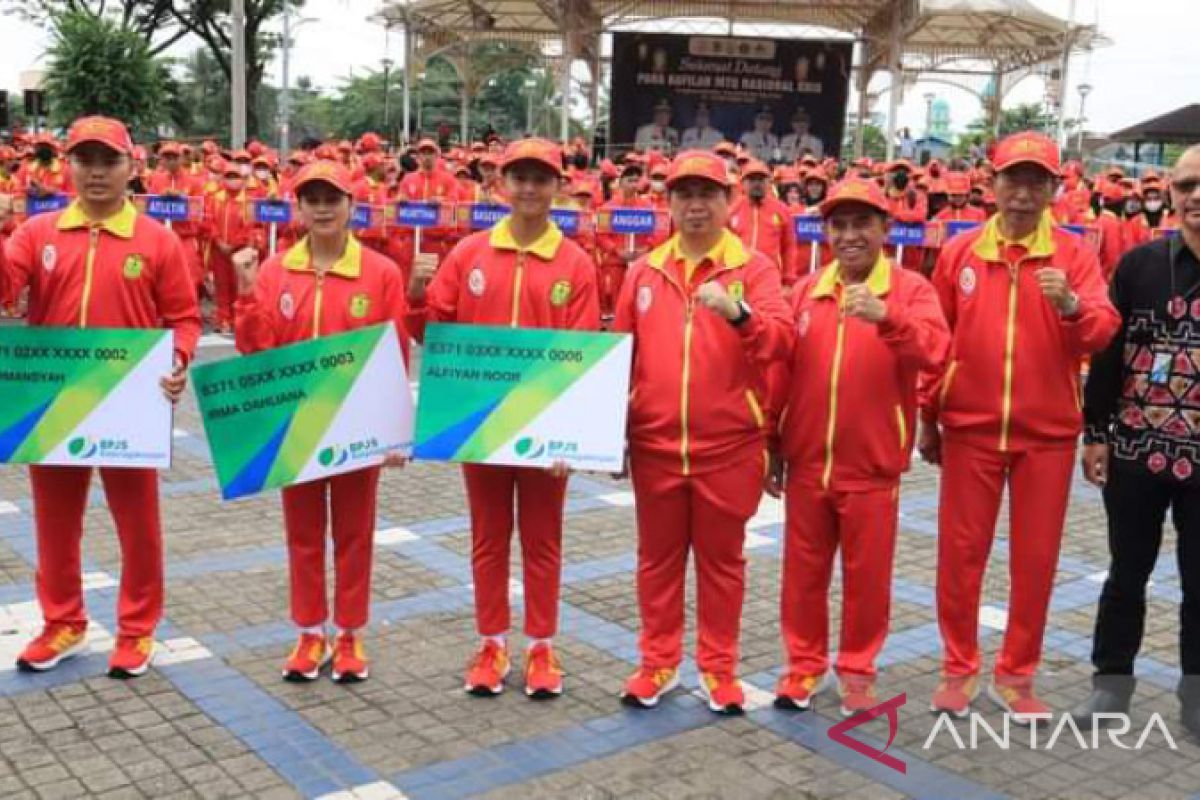 Kontingen Banjarmasin berjumlah 999 orang untuk Perprov 2022 di HSS