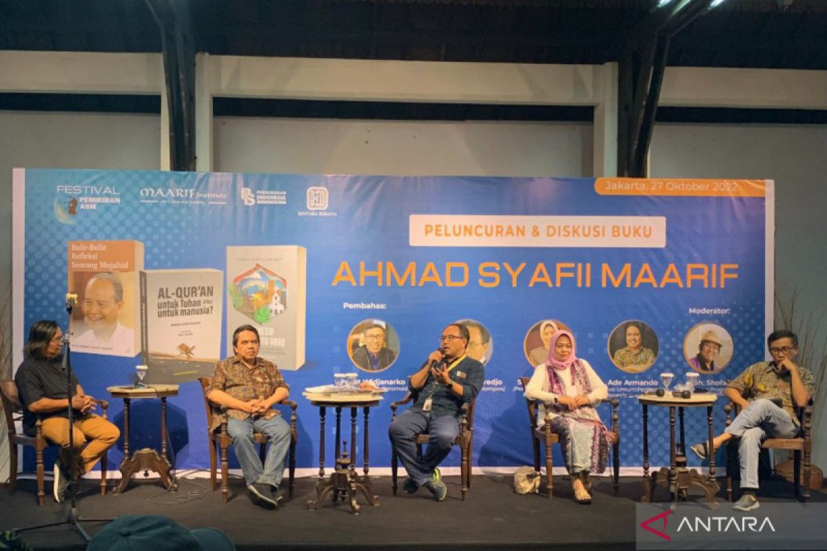 Tiga buku karya Ahmad Syafii Maarif diluncurkan