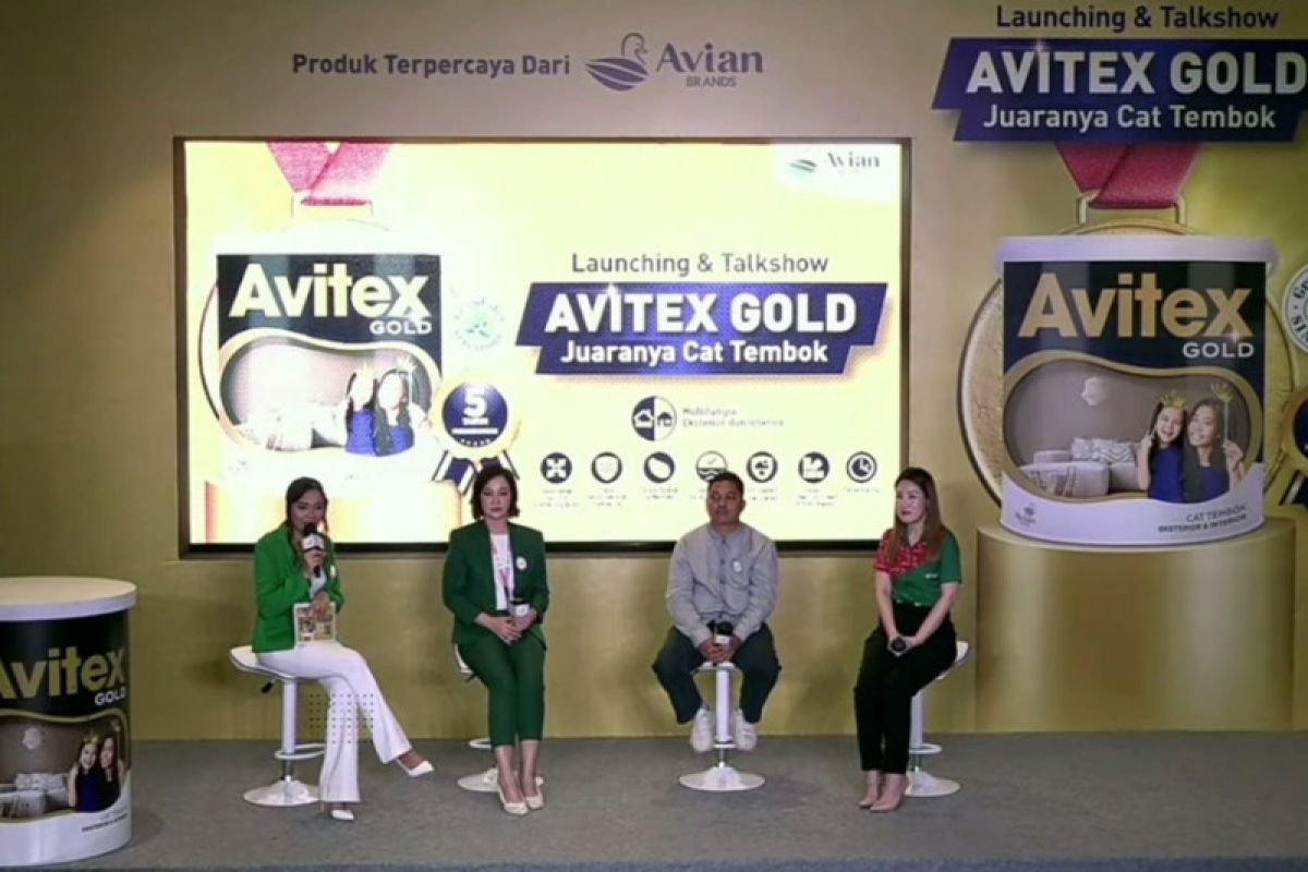 Avian Brands luncurkan Avitex Gold atasi masalah cat tembok eksterior dan interior