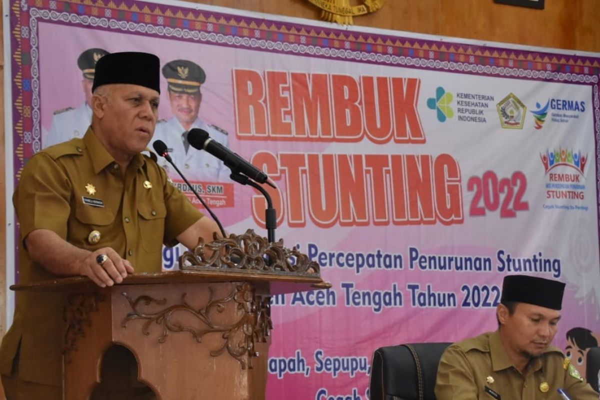 Bupati: Penanganan stunting tertangani dengan baik di Aceh Tengah