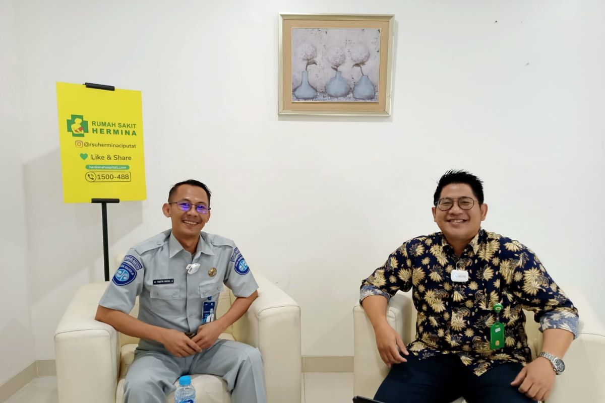 Kegiatan Podcast Jasa Raharja Perwakilan Tangerang Cabang Banten di RS Hermina Ciputat