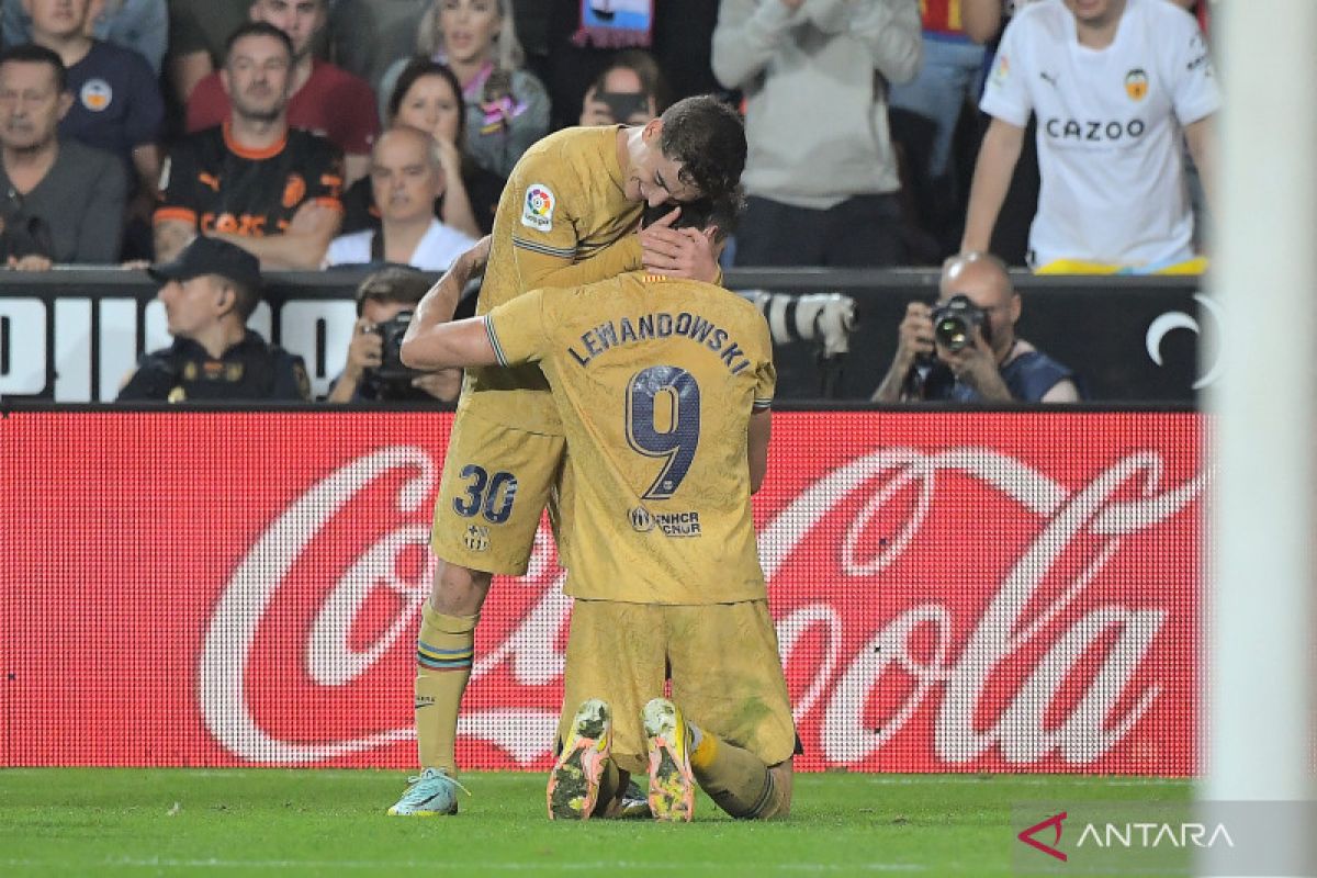 Barcelona menang 1-0 atas Valencia lewat gol Lewandowski