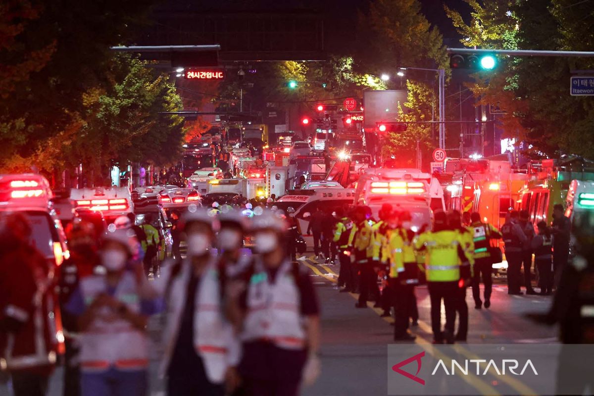 Presiden Joko Widodo sampaikan belasungkawa bagi korban tragedi Itaewon