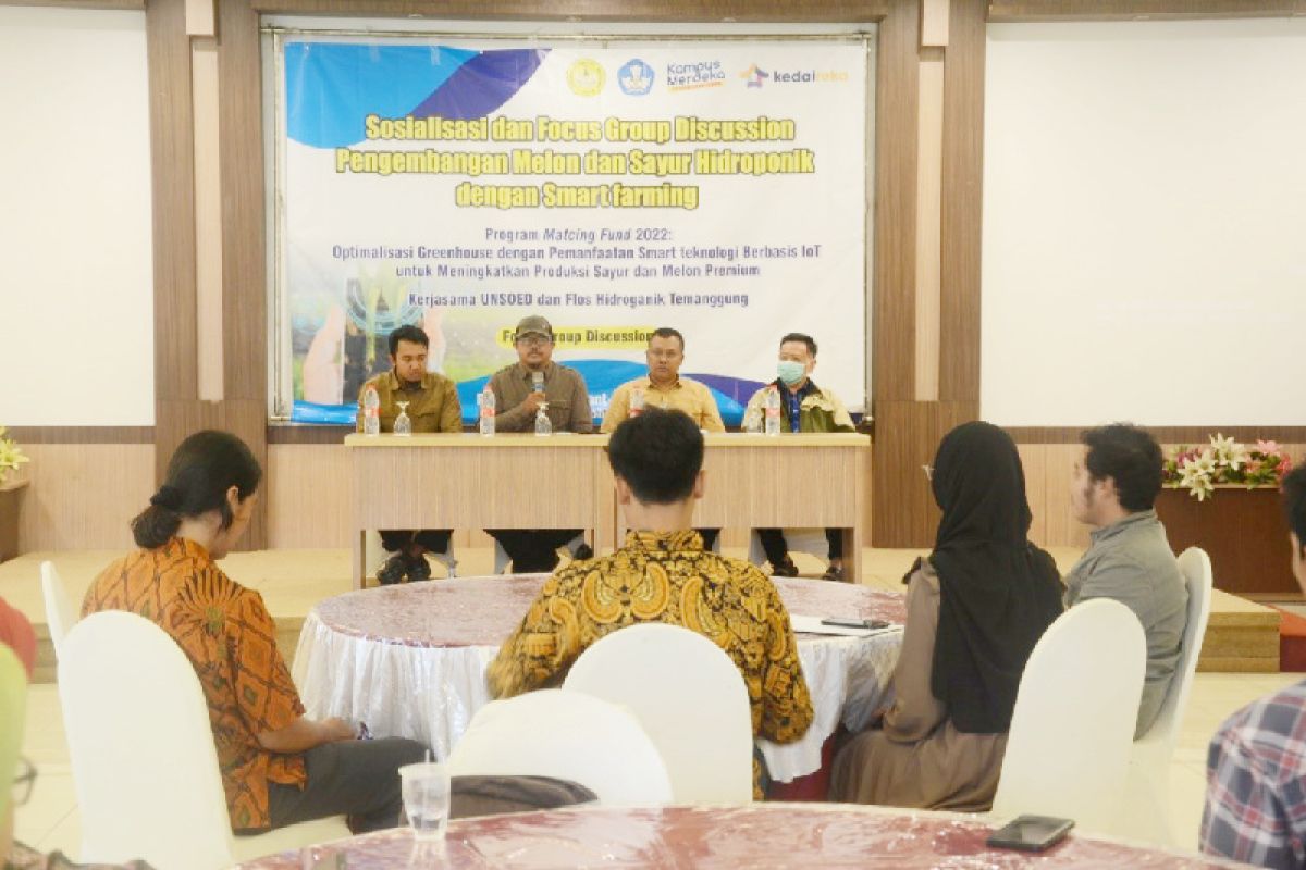 Tim Kedaireka Unsoed adakan FGD optimalisasi Greenhouse dengan IoT