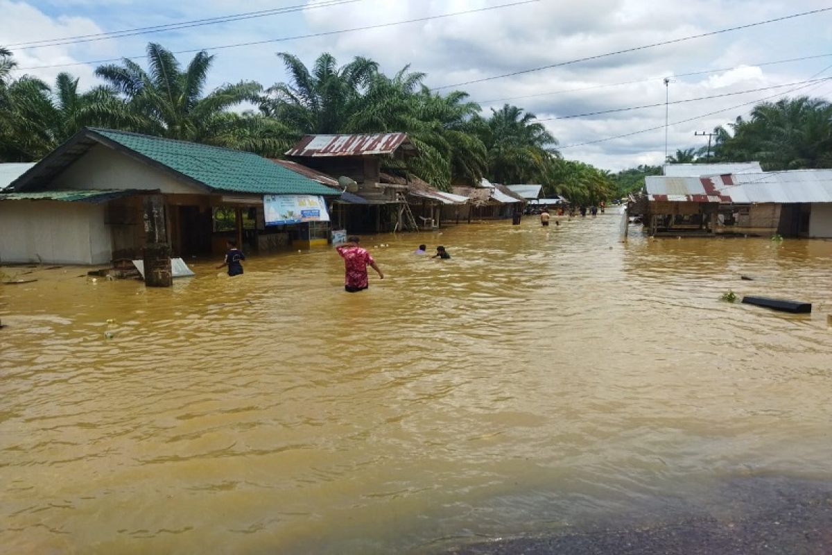 Sungai meluap, enam kecamatan di Aceh Tamiang terendam banjir