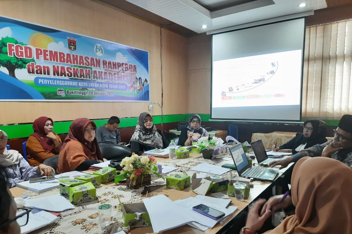 Bukittinggi susun Perda Penyelenggaraan Kota Layak Anak menuju KLA Utama