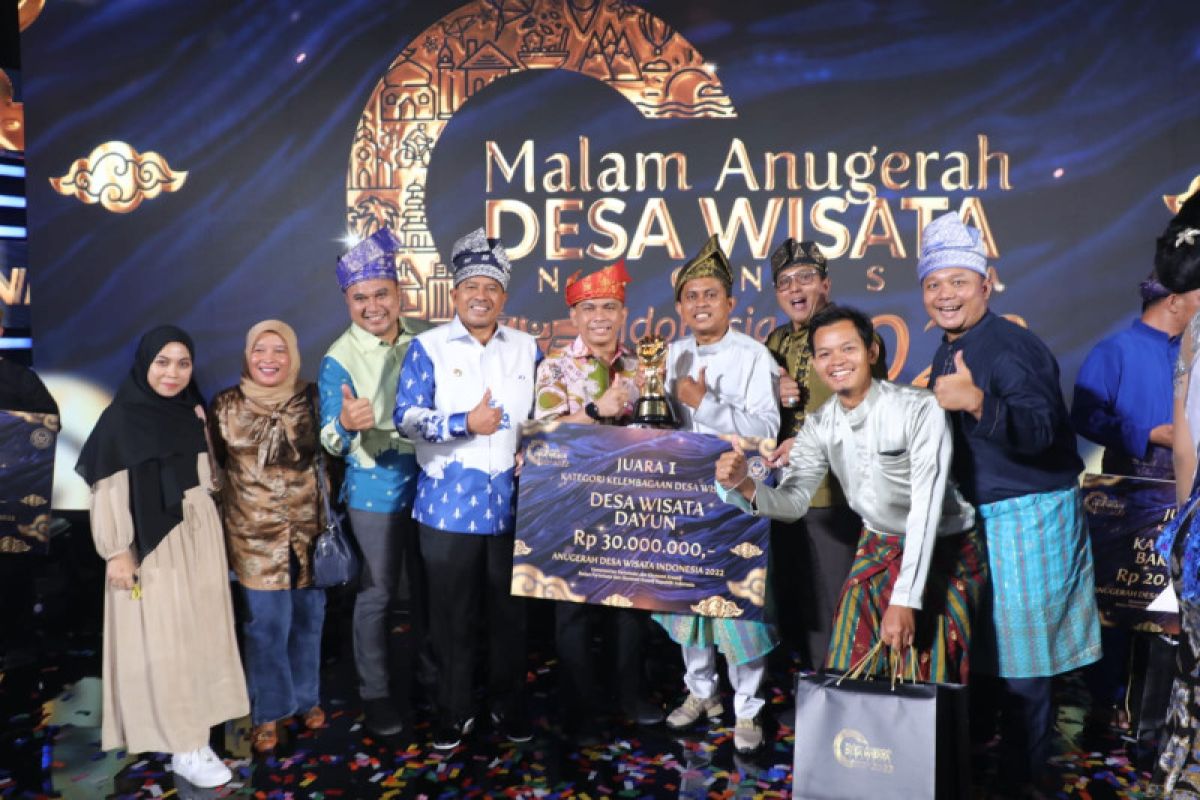 Kampung Dayun di Siak Riau raih Anugerah Desa Wisata terbaik kategori kelembagaan
