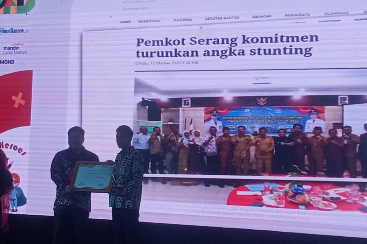 Perum LKBN ANTARA raih kategori media online terbaik Stunting Heroes Award 2022