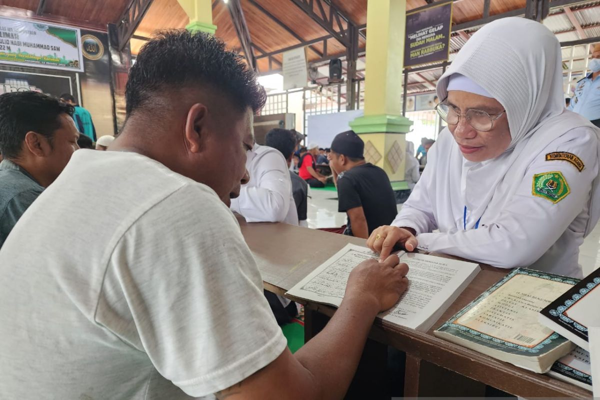 Lapas Kelas IIA Gorontalo datangkan penyuluh agama untuk warga binaan