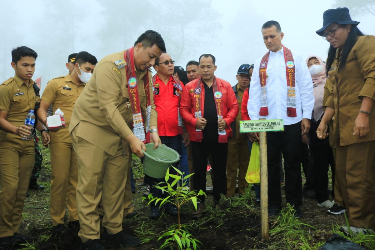 Pemuda Batak Bersatu tanam 10 ribu pohon di kawasan objek wisata Togaraja
