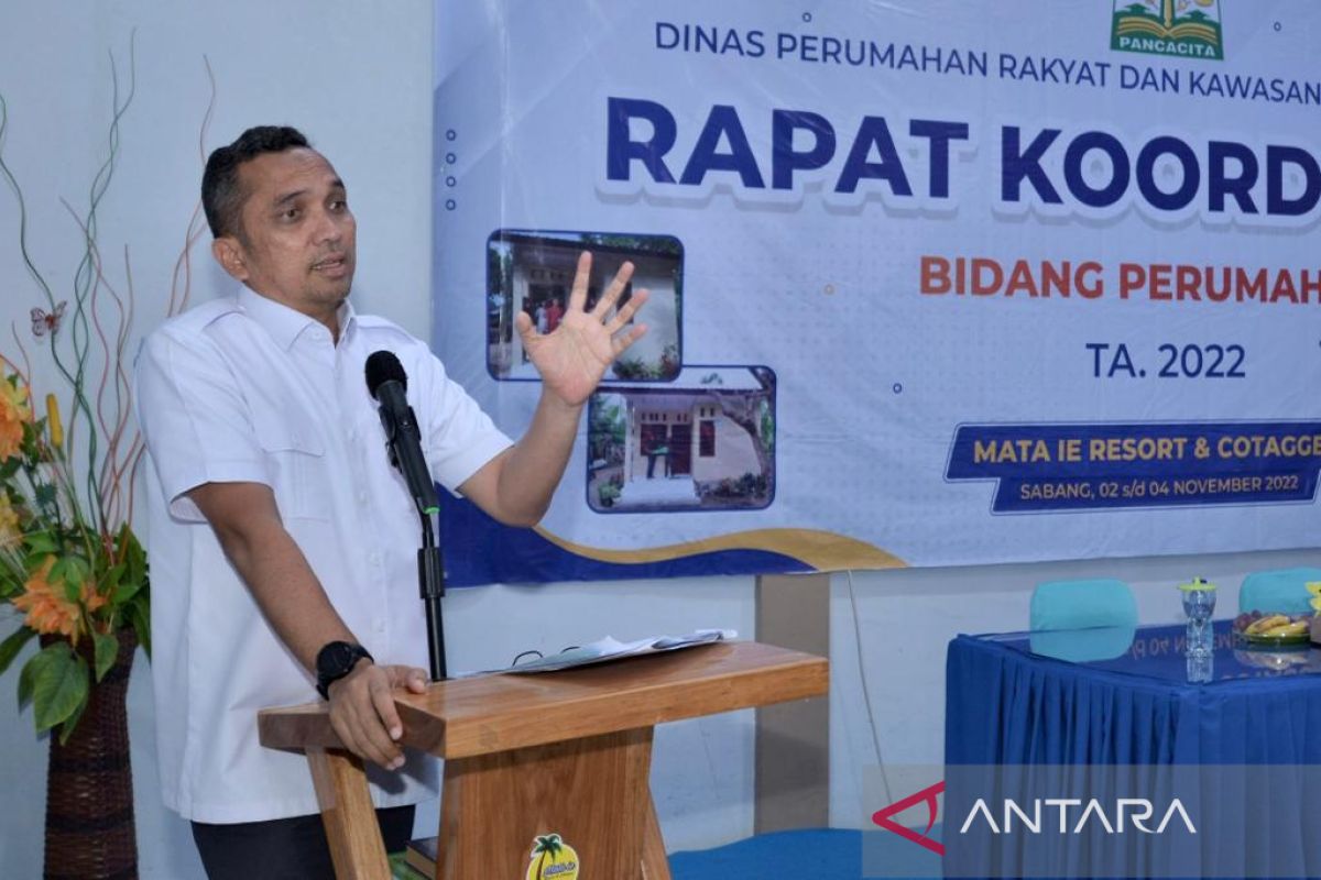 Buka rakor perumahan se Aceh, ini kata Pj Walkot Sabang