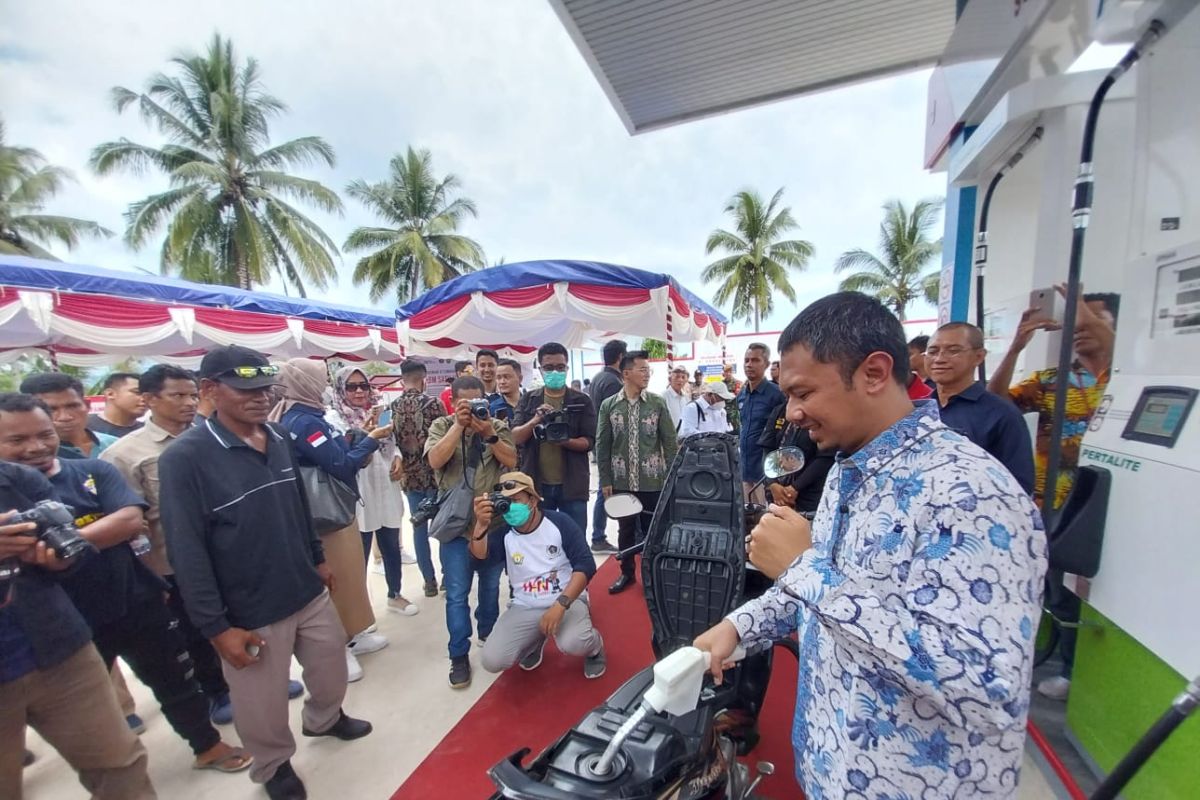 Pertamina resmikan SPBU kawasan 3T di Kabupaten Halmahera Tengah