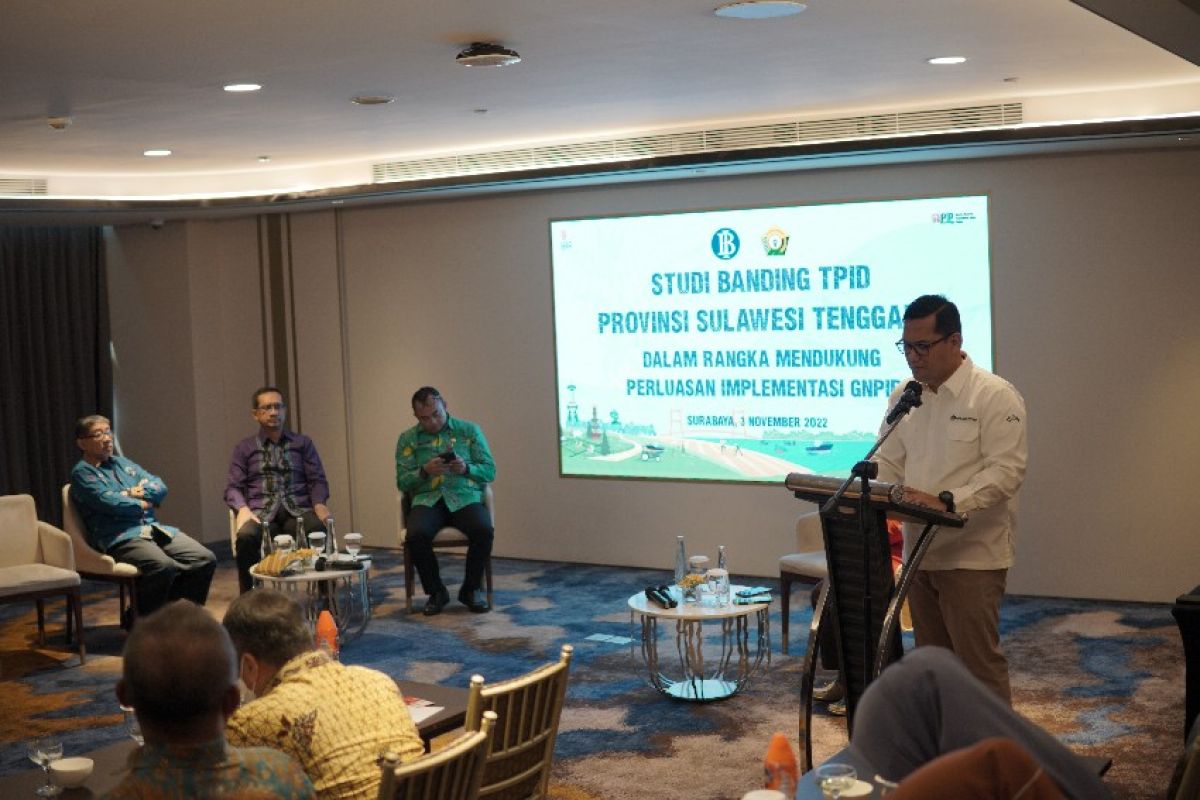 TPID se-Sulawesi Tenggara studi banding pengendalian inflasi ke Jawa Timur