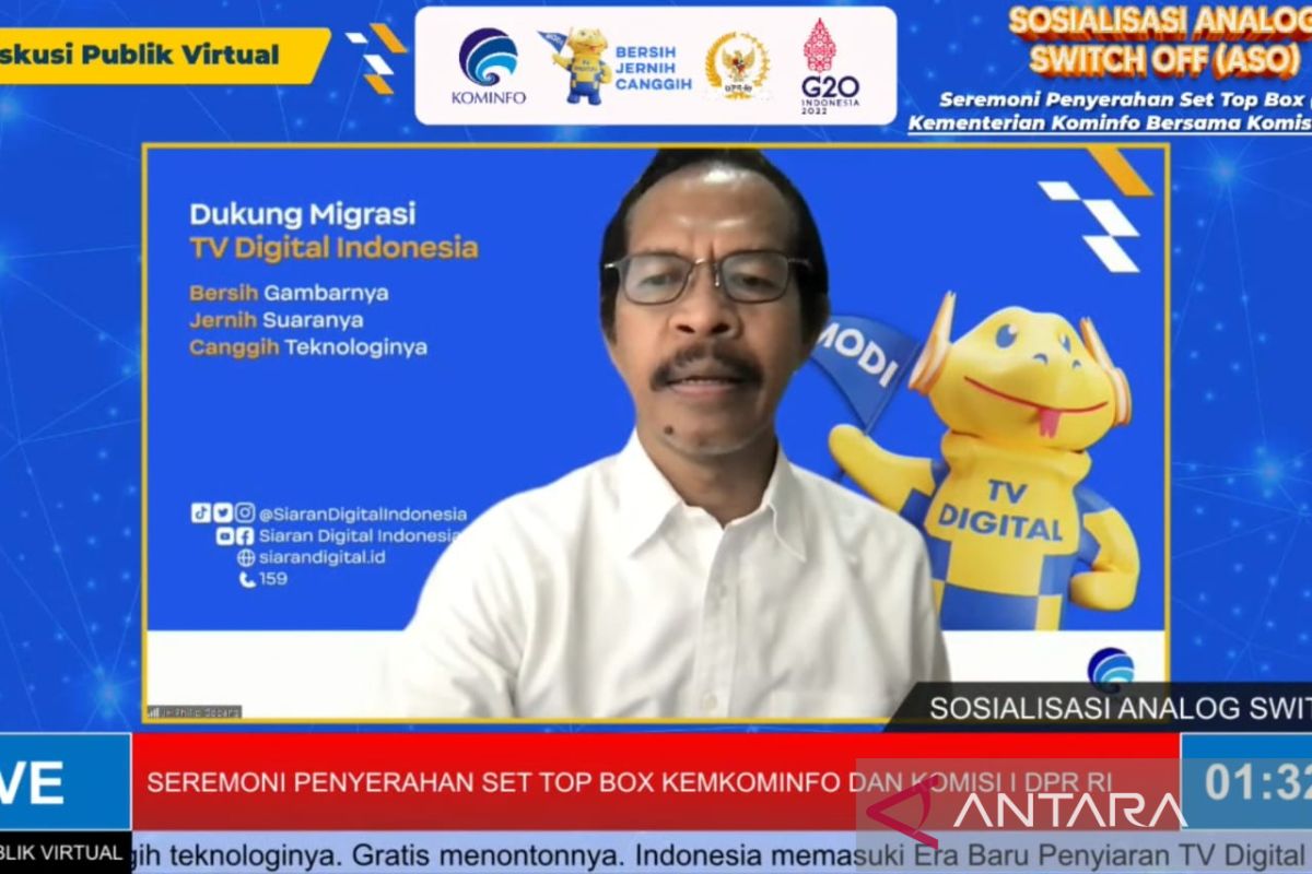 Kemenkominfo tegaskan siaran TV digital bersifat gratis