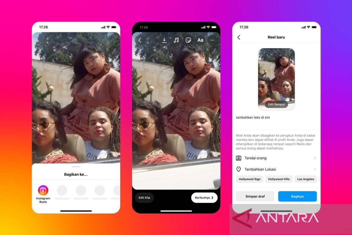 Video Reels Instagram dan Facebook diperkaya fitur baru