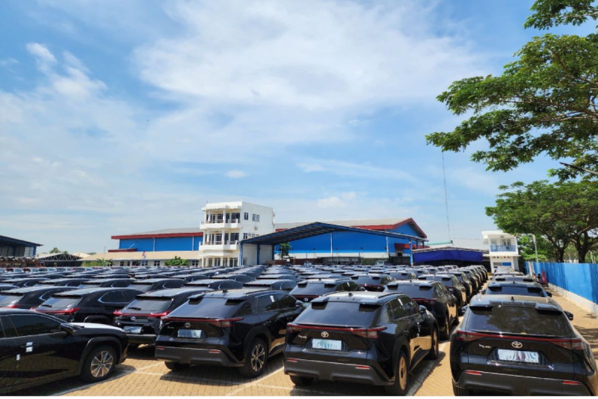Seratusan unit mobil BEV Toyota untuk G20 tiba di Bali