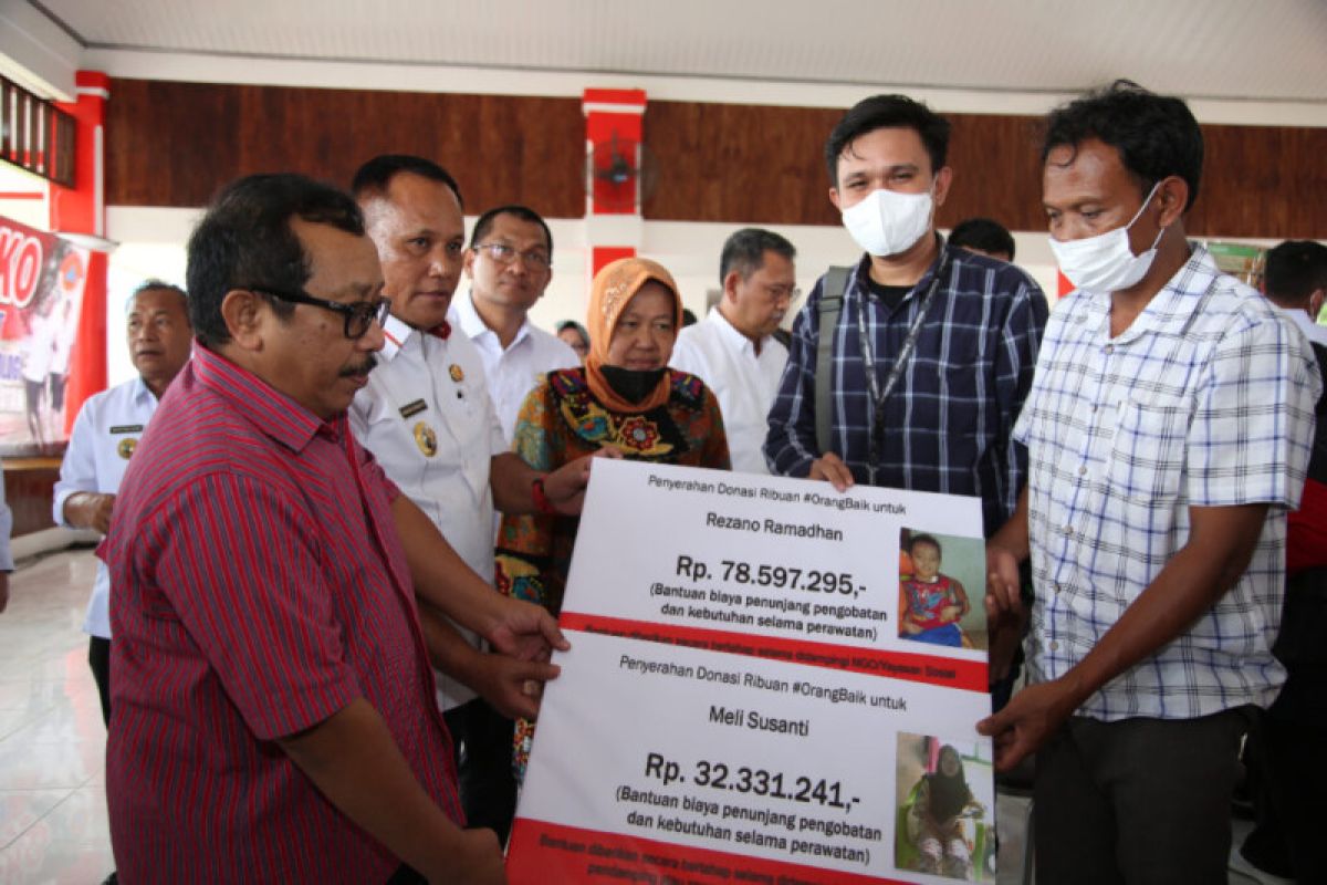 Kemensos bersama Kitabisa.com serahkan bantuan Atensi dan donasi di Lampung Selatan