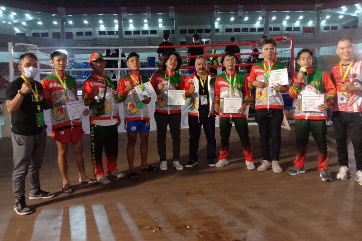 Kota Medan juara umum Muaythai Porprov Sumut 2022