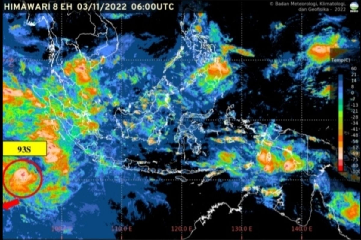 BMKG imbau hindari pelayaran di wilayah bibit siklon tropis 93S