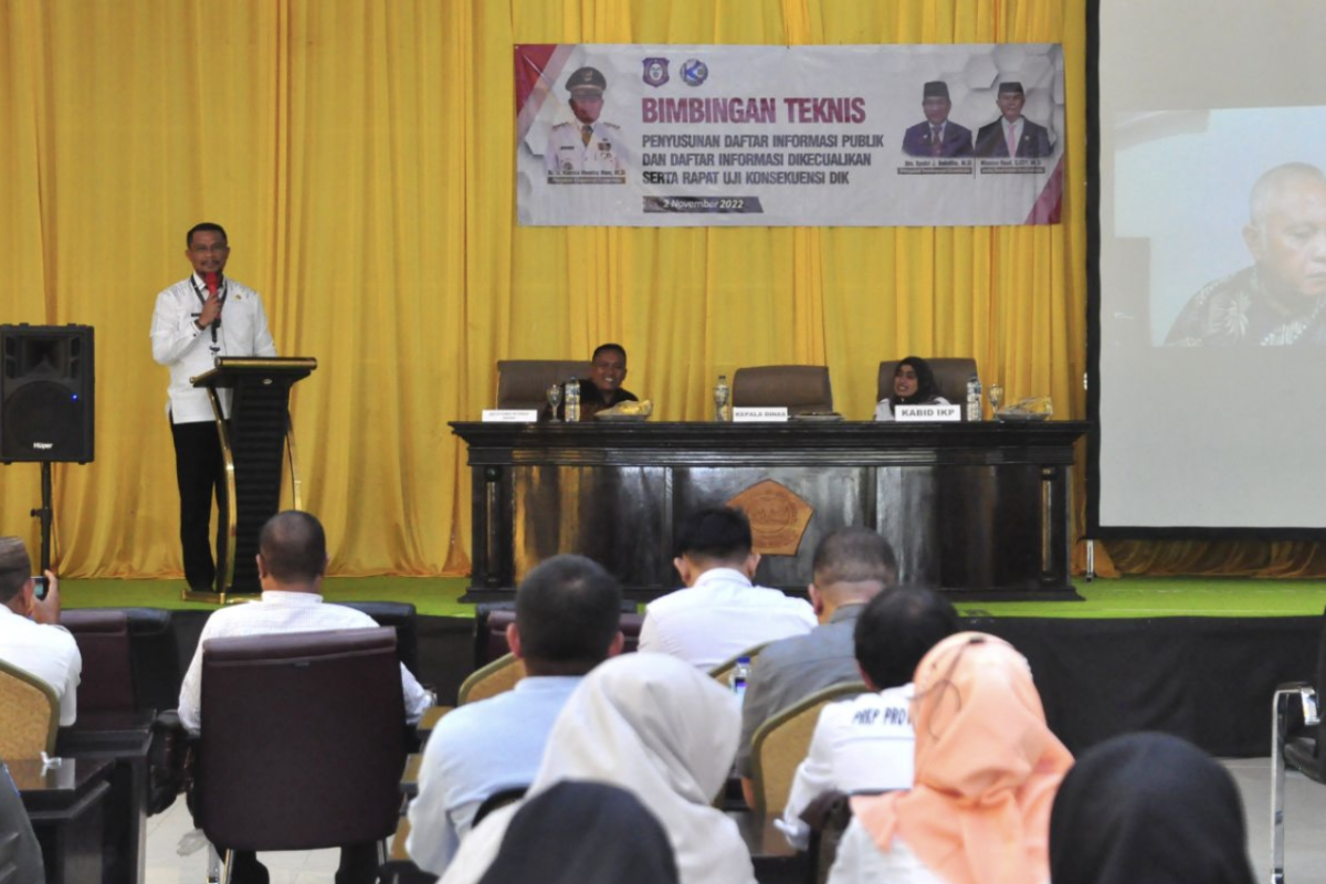 Kominfo Gorontalo bekali PPID bimtek daftar informasi publik