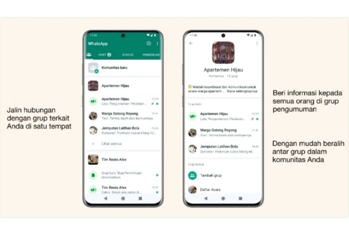 WhatsApp punya fitur Komunitas