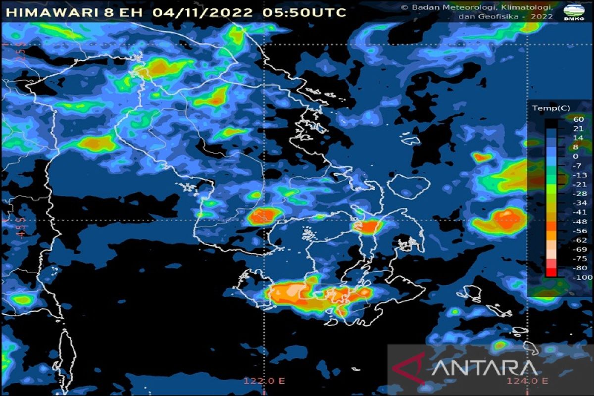 Tiga wilayah kabupaten di Sultra masih berpotensi hujan