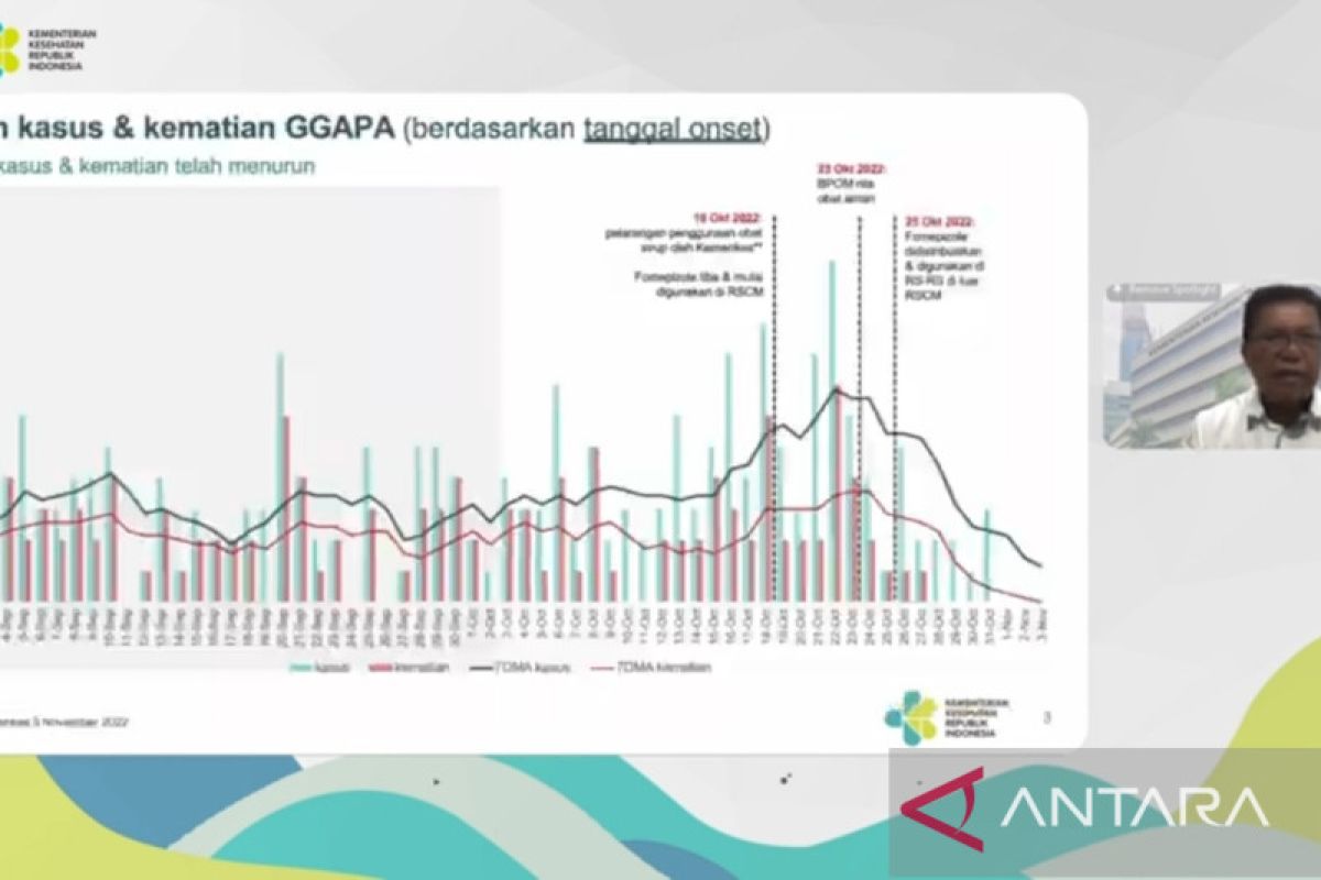 Kemenkes: Kasus GGAPA di Indonesia capai 323 orang