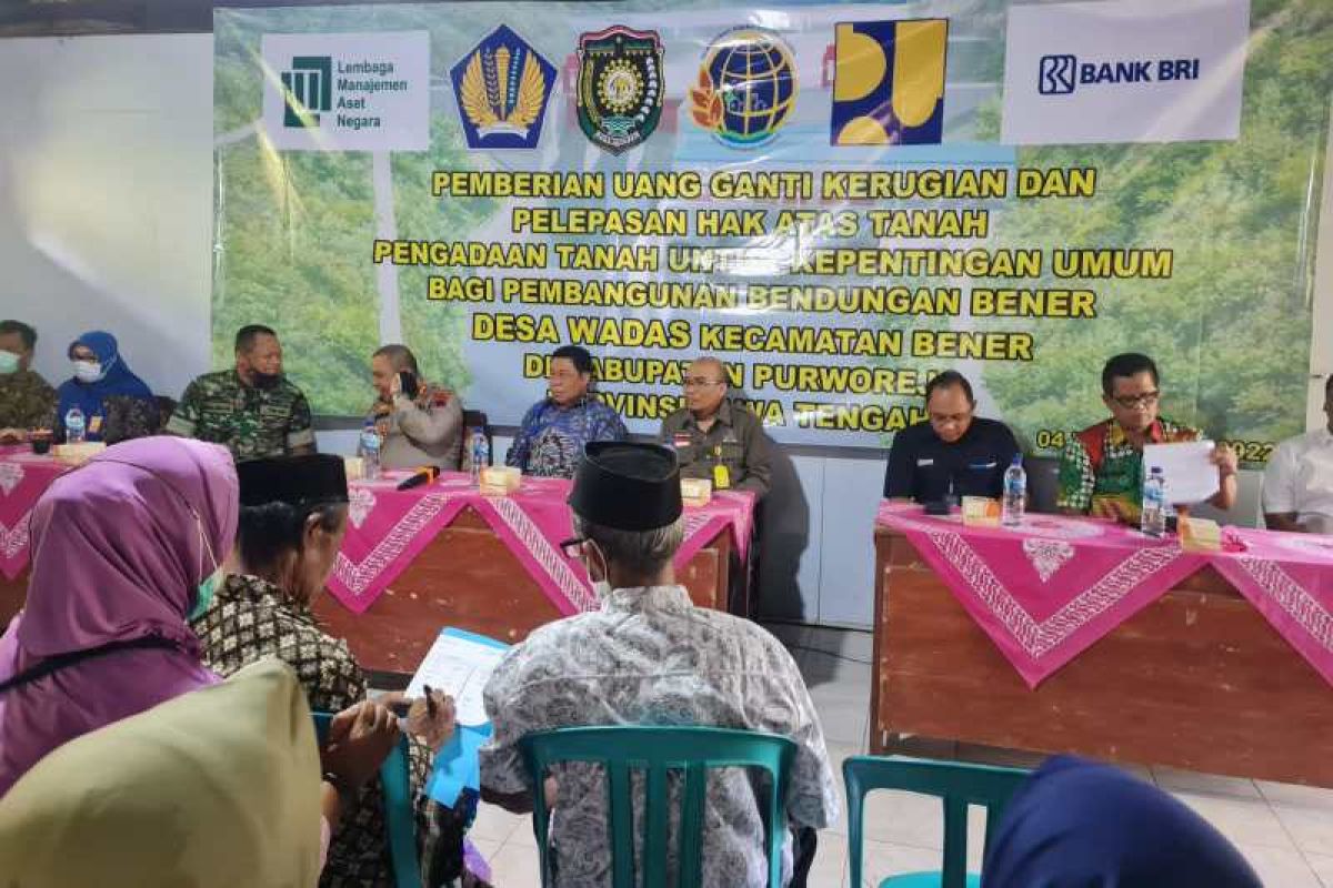 BPN Purworejo bayarkan uang ganti rugi 194 bidang tanah di Wadas