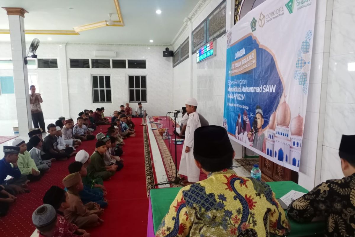 Dai Cordofa Dompet Dhuafa bersama Kemenag Sikakap gelar lomba MTQ spesial Maulid Nabi Muhammad SAW