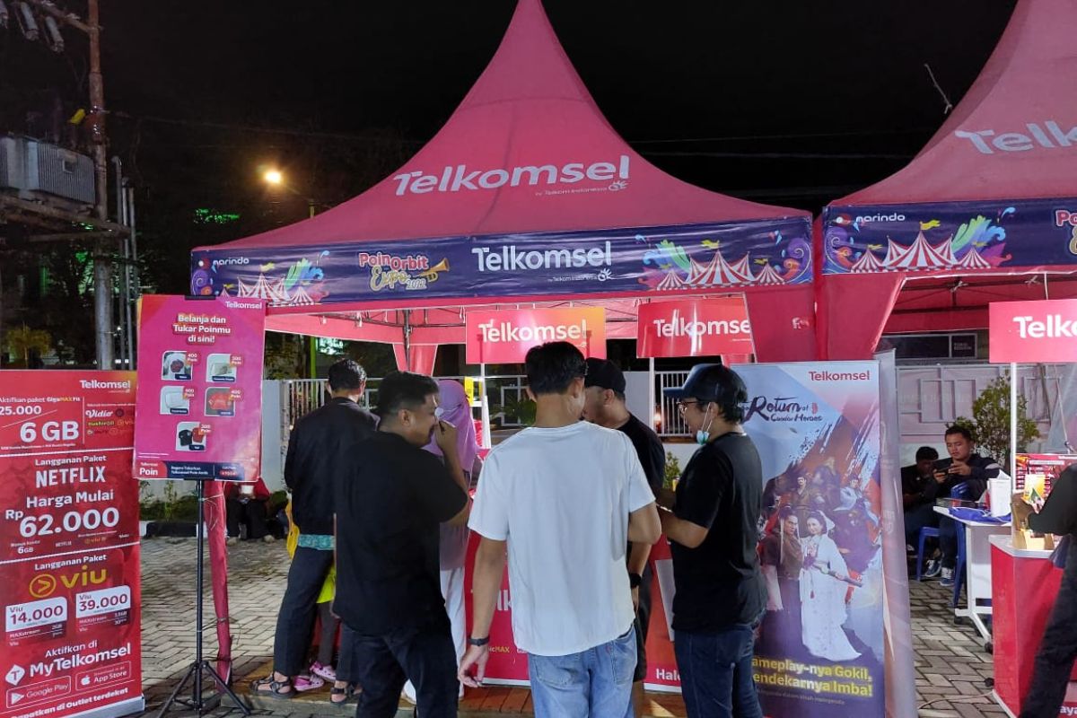 Telkomsel menghadirkan poin orbit Expo 2022 di Tarakan