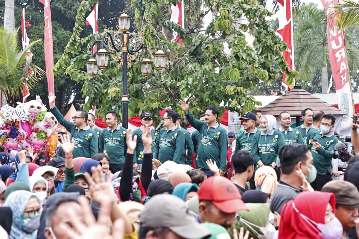 Wali Kota Maidi apresiasi semangat warga Madiun dukung jalan sehat Jatim Bangkit