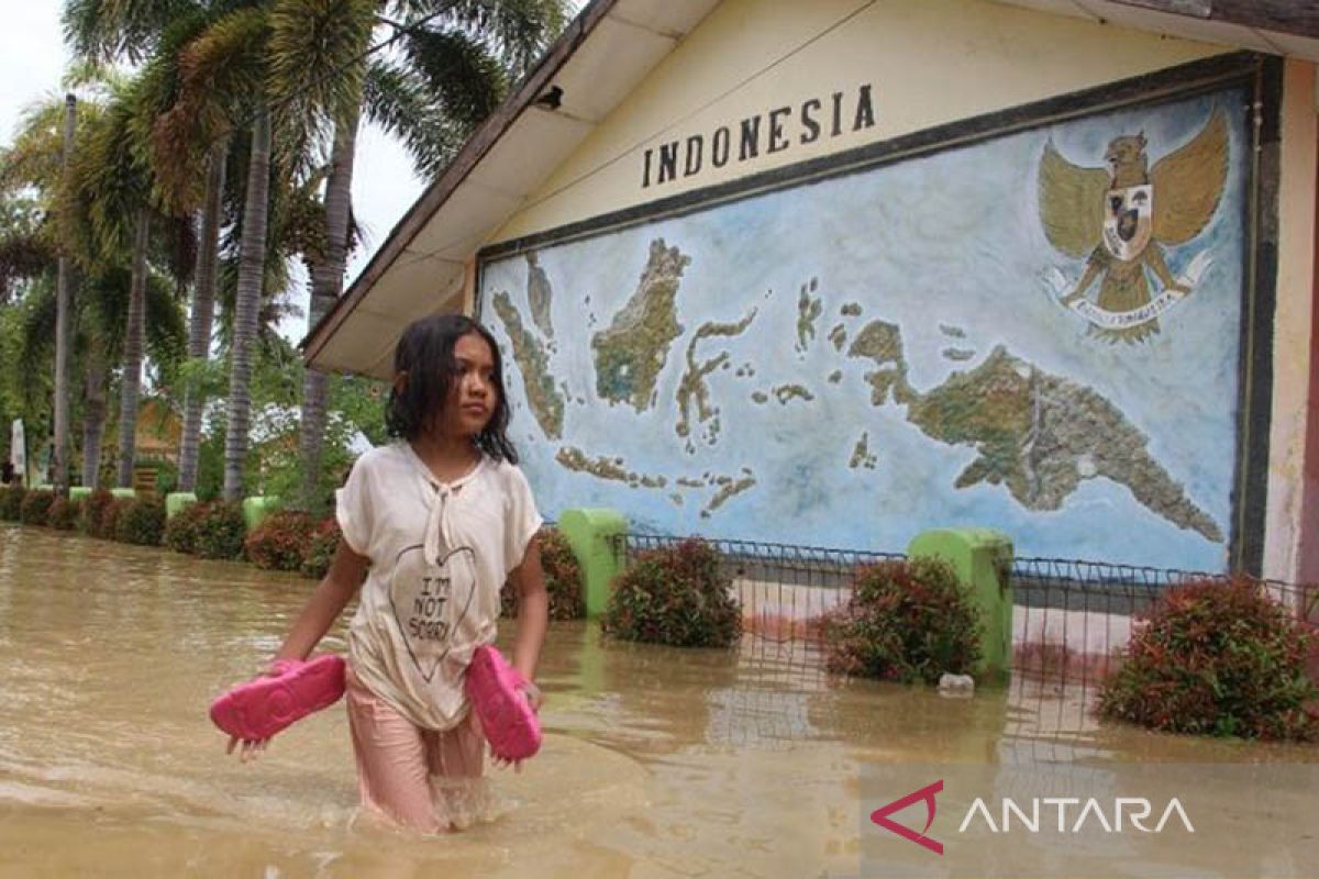 Sebanyak 67 sekolah di Aceh Tamiang terendam banjir