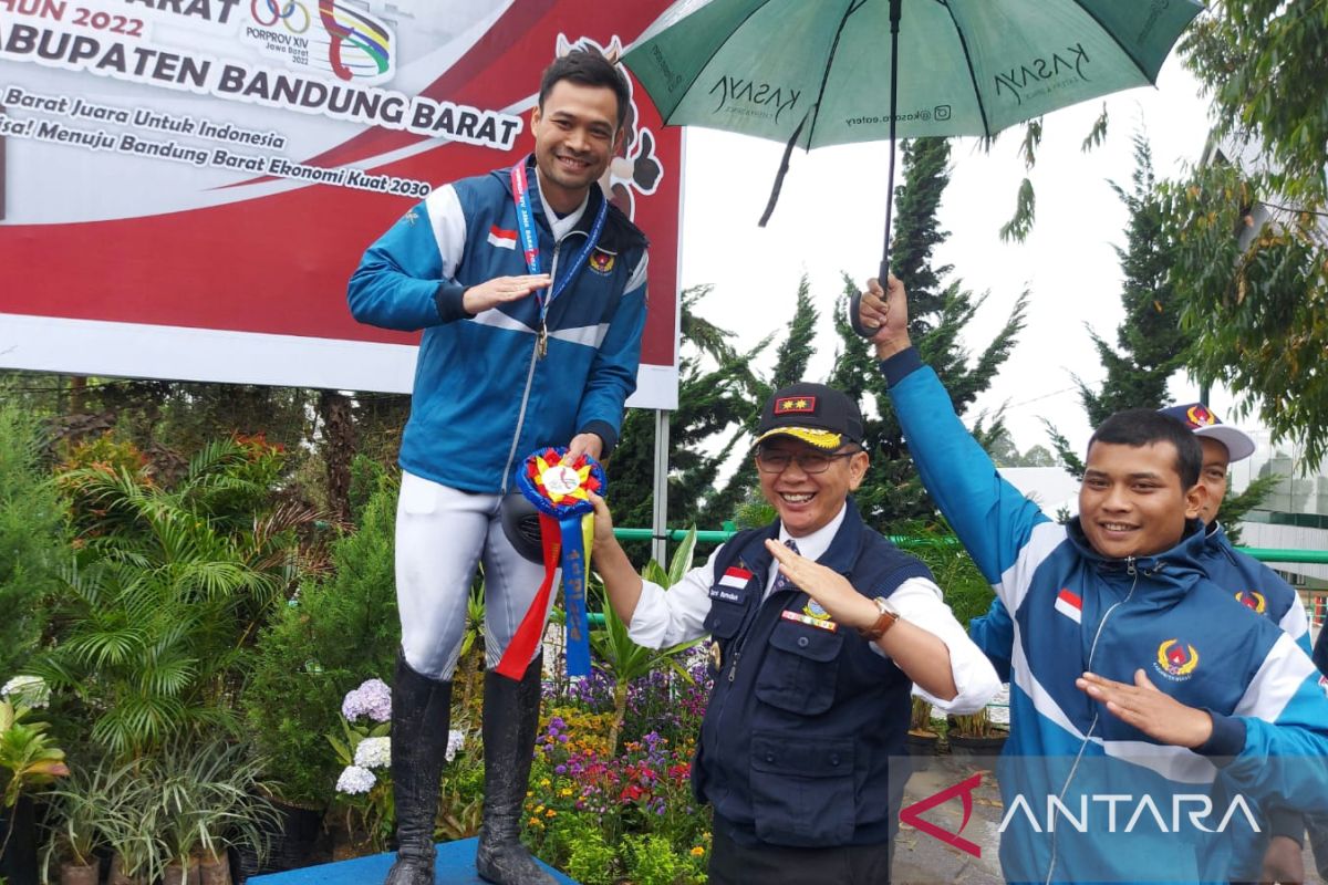 Kabupaten Bekasi  sukses merebut gelar juara umum berkuda Porprov Jabar 2022