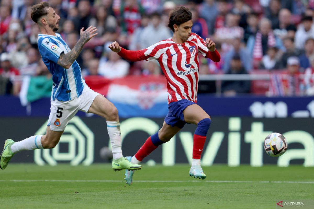 Laga pekan ke-13 Liga Spanyol, Atletico Madrid bermain imbang 1-1 lawan Espanyol