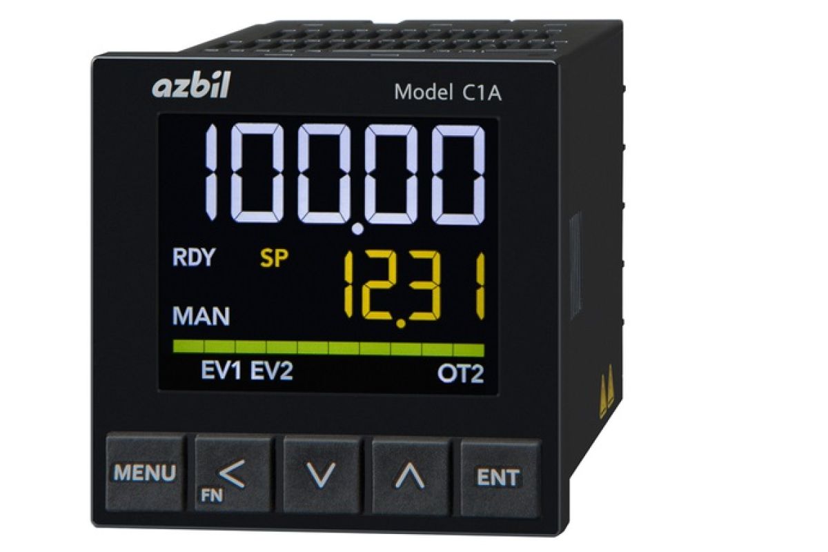Azbil launches high-precision single loop controller with high-speed response - reduces burden on personnel, from installation to maintenance –