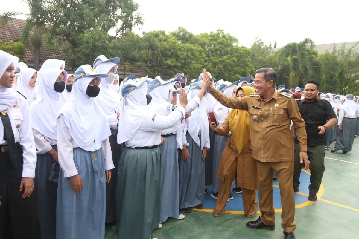 Pemkot Serang gelar apel pembinaan siswa cegah anarkisme dan narkoba