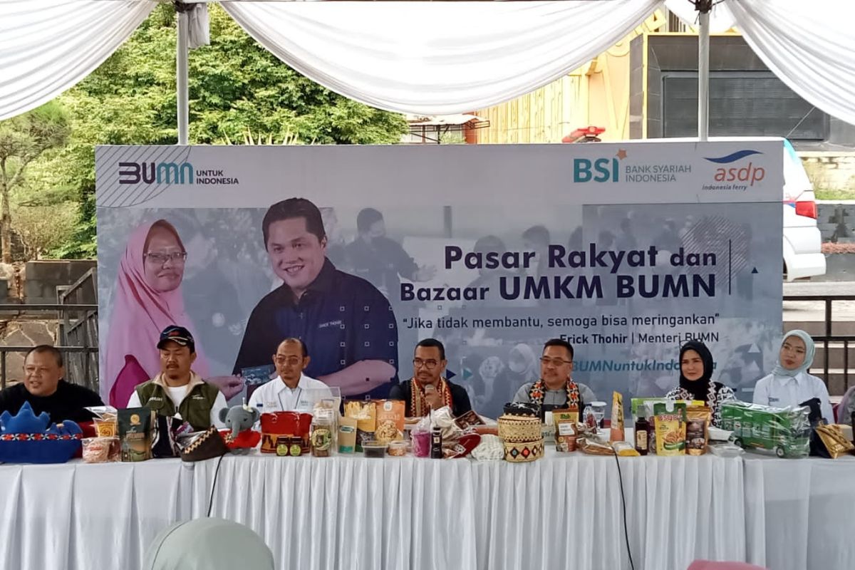 ASDP-BSI berkolaborasi dukung gelaran pasar rakyat dan bazar UMKM di Kabupaten Pesawaran